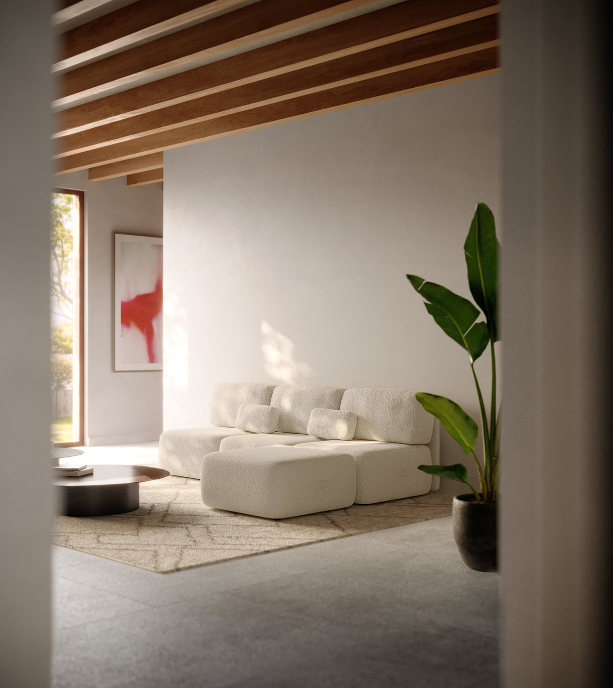 Sillón puff blanco - Pummba I
